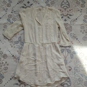 Babaton Cream Long Sleeve Dress